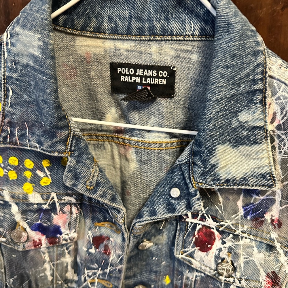 Polo Jeans Ralph Lauren Distressed Jean Jacket